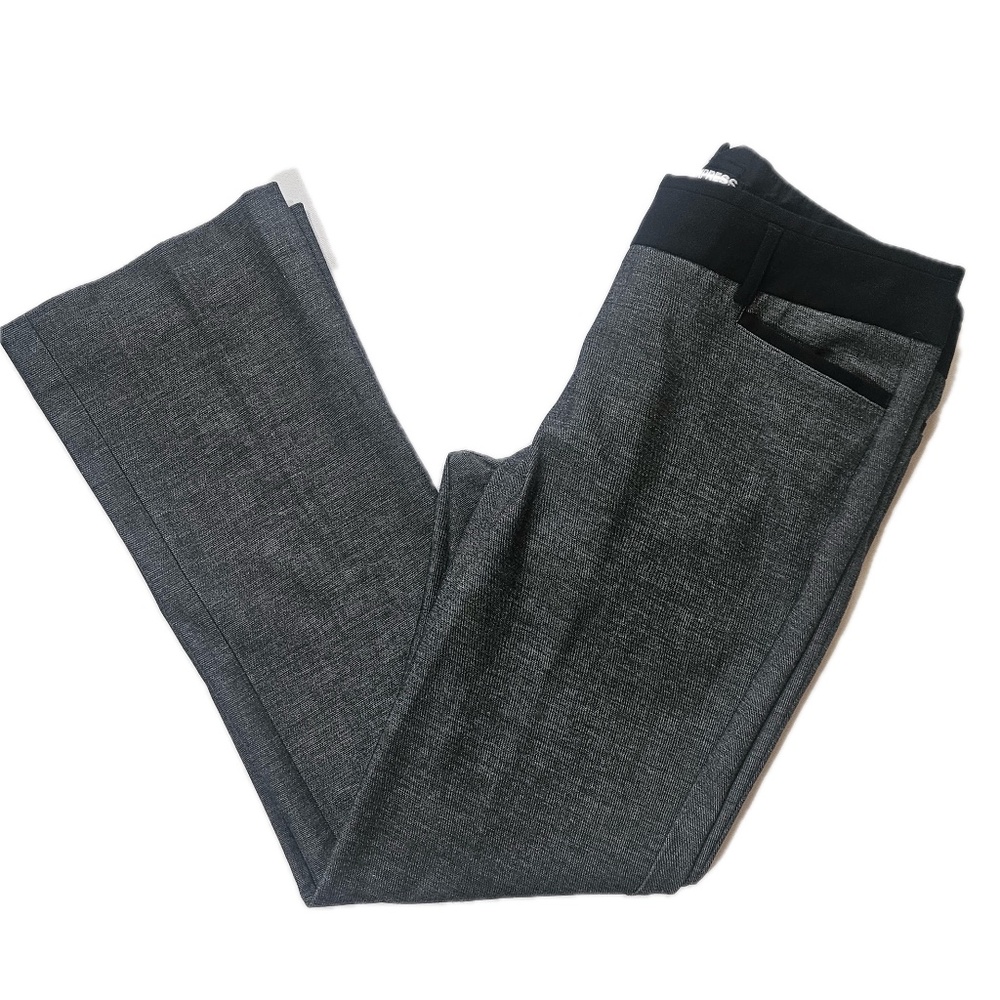 Express Columnist Pants Womens 6 Short Gray Black Dress Work Trousers‎ Stretch
